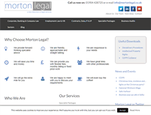 Tablet Screenshot of mortonlegal.co.uk